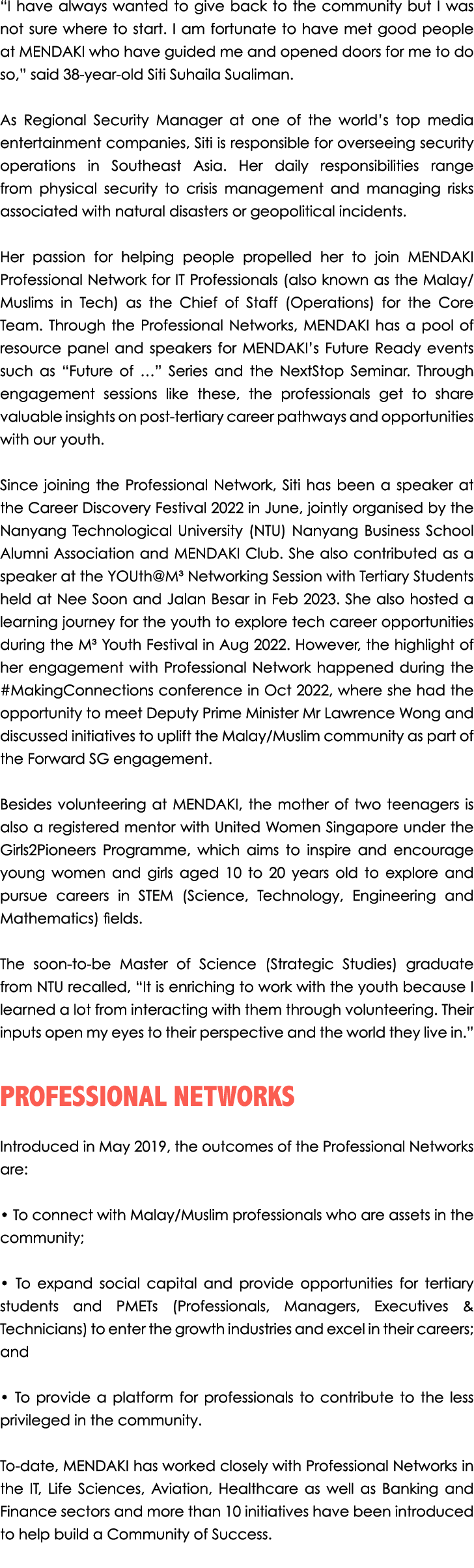 “I have always wanted to give back to the community but I was not sure where to start. I am fortunate to have met goo...