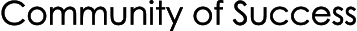 Community of Success